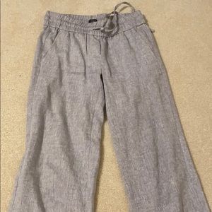 Greg Linen straight leg pants